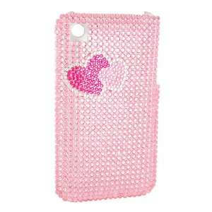  Bling Hearts Pinks iPhone 3G Case Electronics