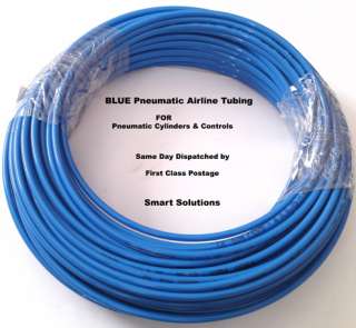 6mm BLUE NYLON PNEUMATIC AIRLINE COMPRESSED AIR TUBING PLASTIC PIPE 5 