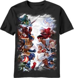 Licensed Capcom VS Marvel Gods Adult Lightweight Shirt  