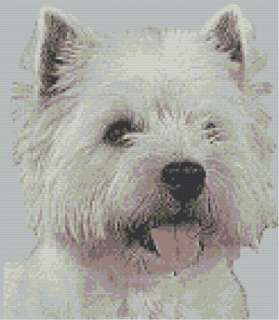 Highland Westie White Terrier Cross Stitch Kit  