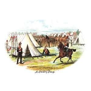  Cavalry Camp   Paper Poster (18.75 x 28.5)