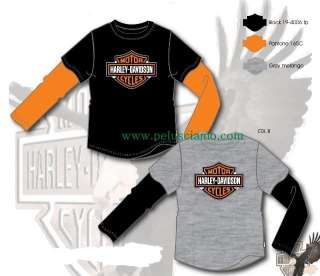 Shirt Bimbo Harley Davidson Grigia 12 anni #9365  