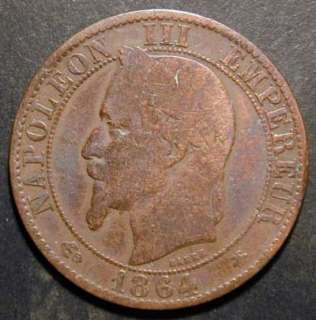   Napoléon III. 5 cts 1864 A [n°1740]