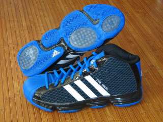   ADIDAS 2010 SM PRO MODEL LUX CLASSIC Blue Black Basketball Shoes SZ 17