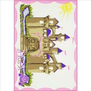    Fun Time Princess Castle Girls Rug Size 33 x 5