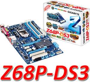 Gigabyte GA Z68P DS3 Mainboard 1155 Intel Z68 mSATA 4719331822200 