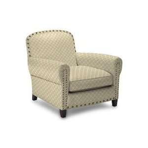 Williams Sonoma Home Eaton Club Chair, Variegated Trellis, Creme 
