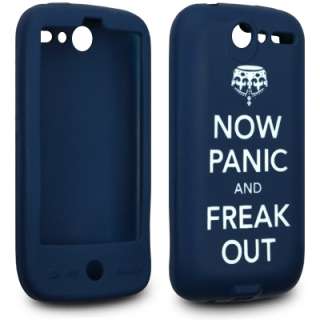 BLUE NOW PANIC AND FREAK OUT CASE FOR HTC DESIRE  