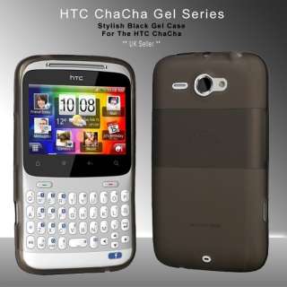 BEST BLACK SILICONE GEL CASE COVER FOR HTC CHACHA UK  