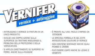 VERNIFER VERNICE GEL ANTIRUGGINE ML.750 GRIGIO PELTRO A  