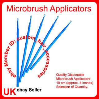 This high quality disposable microbrush applicator is used on clients 