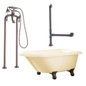 Giagni LB2 ORB B Brighton 60 Bisque Roll Top Tub with Cannonball Feet 