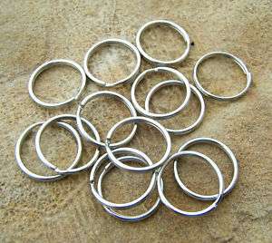 Split Key Rings Chrome lot of 100 crafts leather tags  