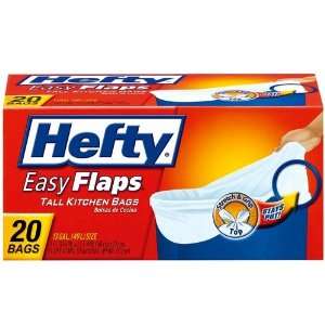  Hefty Kitchen Bags Easy Flaps Tall 13 Gallon 20 Count 