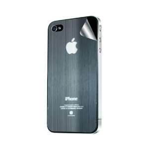  For Apple iPhone 4S 4 Black Hairline Texture OEM Hornettek 