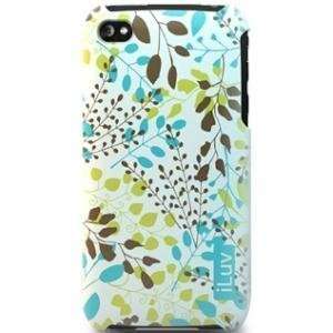  Jwin New Iluv Blue Floral Nature Soft Case For Iphone 4 