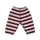 Pale Pink & Brown Cotton Baby Trousers   trousers, shorts & dungarees