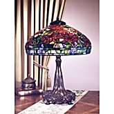 Dale Tiffany Red Peony Replica Table Lamp