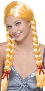   Blonde Braids Wig   German, Alpine and Oktoberfest Costume Accessories