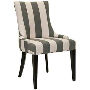 Safavieh Becca Striped Fabric Dining Chair 