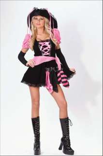 This is one sexy pirate Low cut mini dress with sleevelets, lace up 