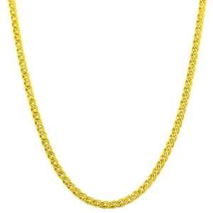  10 Karat Yellow Gold 2.4 mm Tiger Eye Link Chain (18 Inch 