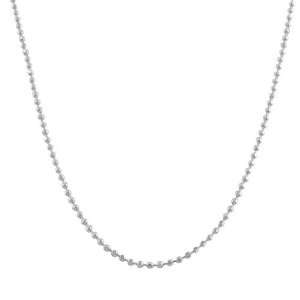  Sterling Silver 1.4 mm Diamond cut Ball Chain (18 Inch) Jewelry