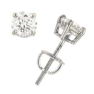    4 prong Round Diamond Stud Earrings Diamond 1.25cttw Jewelry