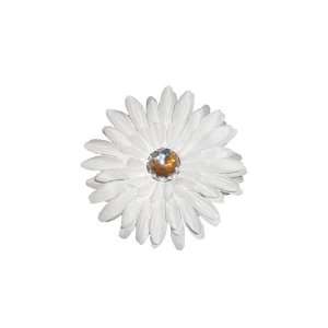   White Crystal Gerbera Daisy Flowers, Headbands, Crafts Beauty