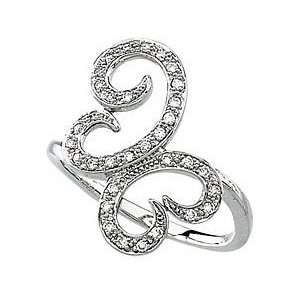   Freeform Butterfly Diamond Ring set in 14 kt White Gold(6) Jewelry