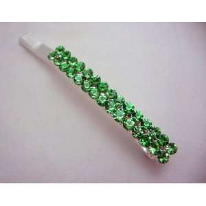  Light Green Crystal Hair Pin 