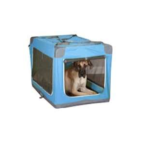   Guardian Gear Nylon Pioneer Soft Dog Crate, Large, Blue