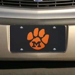  Missouri Tigers Black Mirror Paw License Plate Sports 