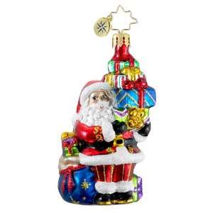  RADKO TIP TOP CLAUS GEM Santa Glass Christmas Ornament 