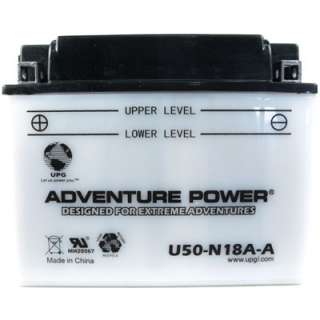   UPG U50 N18A A 12V 20Ah ATV Battery Replaces Y50 N18A A