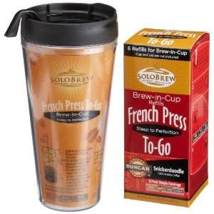 French Press To Go, Duncan Coffee Company Snickerdoodle, Rich (6 Count 