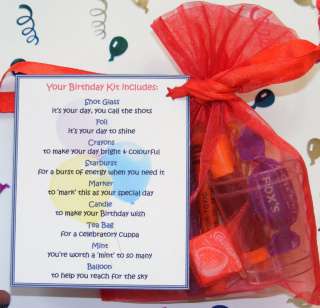 Personalised 18th Birthday Survival Kit Gift Card  
