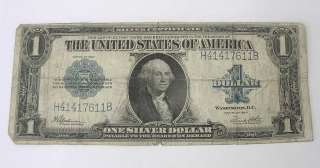 1923 Large Size $1 Silver Certificate  Old Dealer Stock  