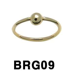    14k Captive Beaded Ring body Jewelry (yellow gold) Jewelry