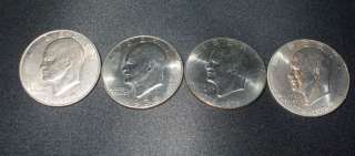 Eisenhower Dollar Coins 1972 & 1976  