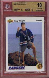 DOUG WEIGHT ROOKIE 91 92 UPPER DECK BGS10 PRISTINE POP1  