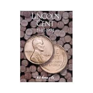    Lincoln Cents 1941 1974 HE Harris Coin Folder Toys & Games