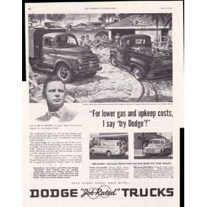  Dodge Job Rated Work Trucks 1953 Original Vintage 