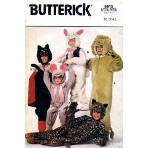  Butterick 6815 Sewing Pattern Costumes Cat Bunny Mouse 