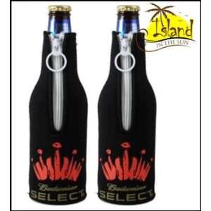  (2) Budweiser Select Beer Bottle Koozies Cooler Sports 