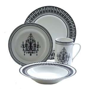 222 Fifth Chandelier Dinnerware Set, Service for 4  