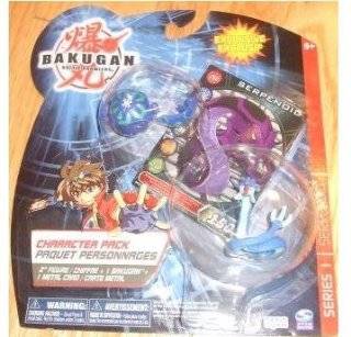 Bakugan Exclusive Character Pack Serpenoid Blue with Bonus Figure 