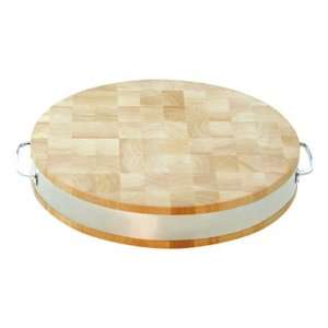  Round Cutting Board (Natural Wood) (2.5 H x 15 W 