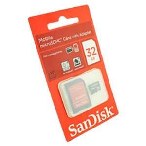  SanDisk MicroSD 32GB with SD Adaptor Memory Card Cell 