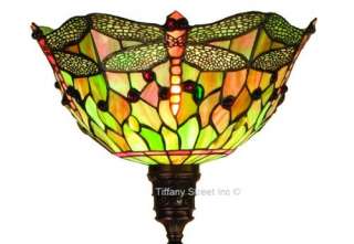Hanging Dragonfly Tiffany Sty Stained Glass Floor Lamp  